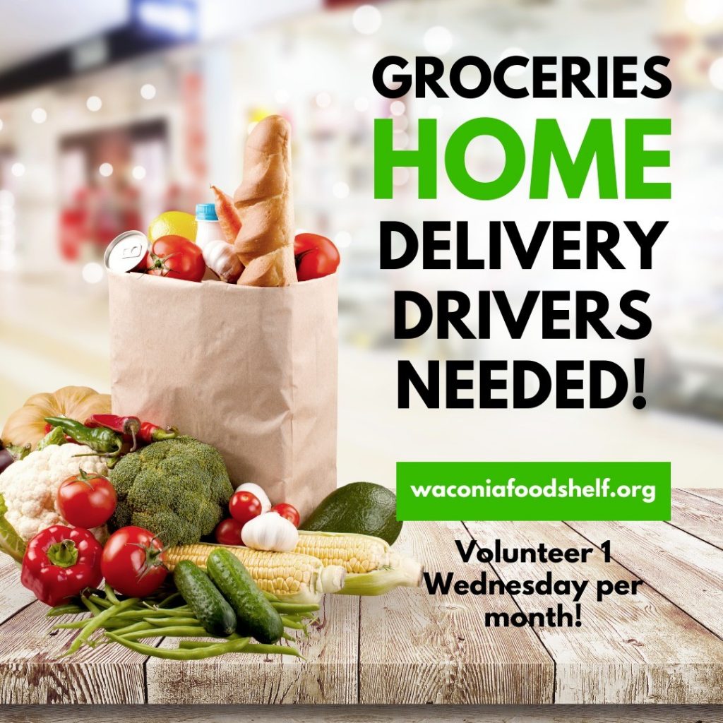 Groceries home delivery drivers needed graphic